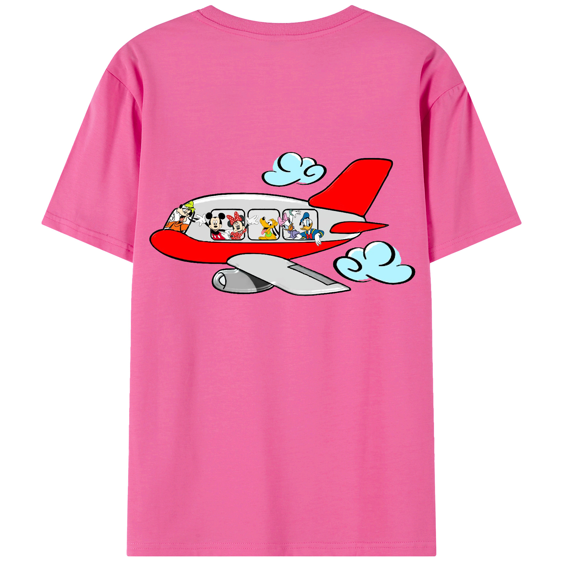 （画像用） ミッキーマウス Mickey Mouse レディース半袖Tシャツ(バックプリント)